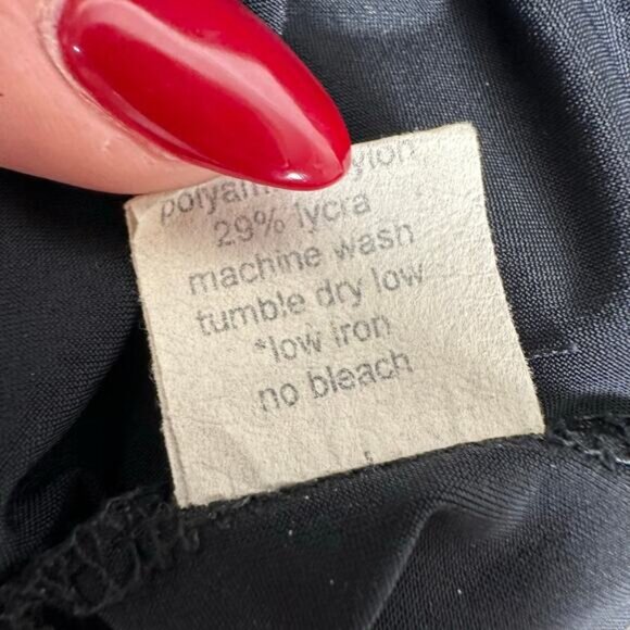 Porto Womens Artsy Minimalist Long Sleeve Tunic Dress in Black Size 2 / Medium - Picture 7 of 13